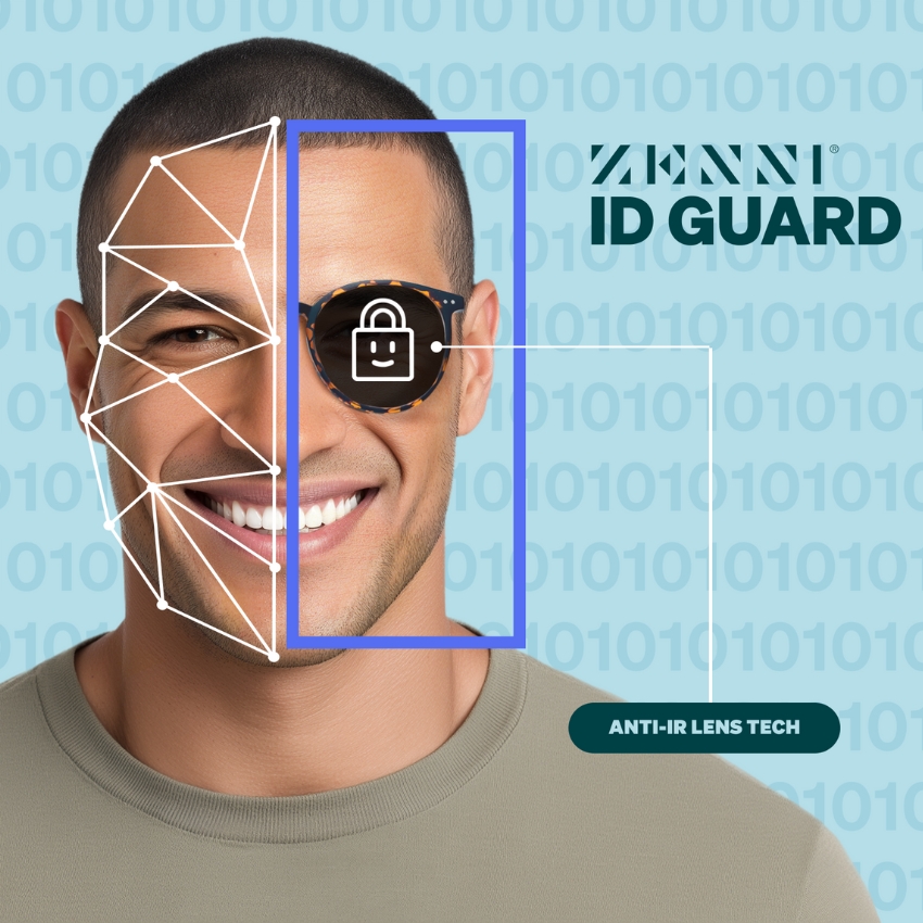 ZENNI ID GUARD eyewear with Anti-IR Lens Tech.